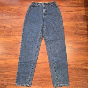 Vintage Lee Original Blue Jeans Side Elastic Relaxed NWT 350-5944 Size 6 M